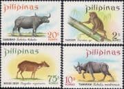 Philippines 1969 Buffalo/ Tarsier/ Mouse Deer/ Animals/ Nature/ Wildlife 4v set (b3431d)