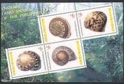 Philippines 2005 Shells / Nature / Snails 4v m / s (n15189)