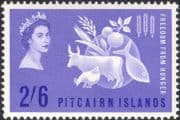 Pitcairn 1963 FAO/ FFH/ Freedom From Hunger/ Cattle/ Chicken/ Fish/ Food 1v (n18589)