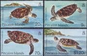 Pitcairn Island 1986 Turtles/ Marine/ Wildlife/ Animals/ Nature/ Conservation 4v set (n22263)