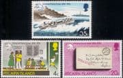 Pitcairn Islands 1974 UPU Anniversary/ Letter/ Ship/ Boat/ Post Office/ Transport 3v set (n46235)