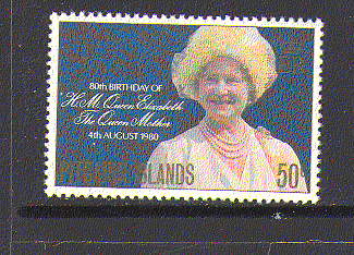Pitcairn Islands 1980 Queen Mother / Royalty / People / HM QM 1v (n13731)