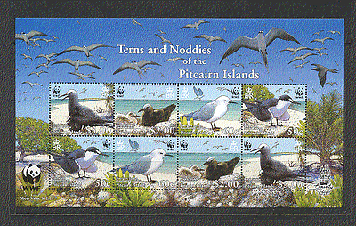 Pitcairn Islands 2007 WWF / Birds / Terns 8v shtlt (n17006)