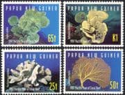 PNG/Papua New Guinea 1997 Coral/ Marine/ Sea Life/ Reef/ Animals/ Nature/ Conservation 4v set s3146