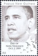 PNG/ Papua New Guinea 2009 Barack Obama/ Politics/ People/ Peace 1v (n46816)