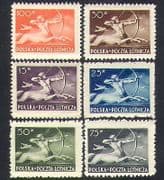 Poland 1948 Planes / Aircraft / Centaur / Mythology / Airmail / Aviation 6v set (n37264)