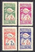 Poland 1959 BALLOON POST/ Air Mail/ Flight/ Balloons/ Transport 4v set (n26281)