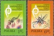 Poland 1978 Medical Congress/ Mosquito/ Malaria/ Tsetse Fly/ Health/ Insects 2v set (n46594)