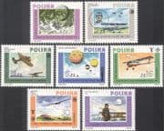 Poland 1984 Aviation/ Planes/ Air Balloons/ Aircraft/ Pilots/ Flight 7v set (b9757)