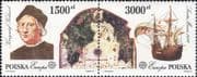 Poland 1992 Europa/ Columbus/ Ships/ Boats/ Sailing/ Explorers/ People 2v pr (b6225f)