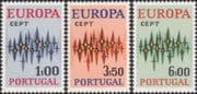 Portugal 1972 Europa/ CEPT/ Communications/ Animation 3v set (ex1113)