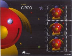 Portugal 2002  Europa/ Circus/ Clown/ Clowns/ Animation  3v m/s  (b9539)
