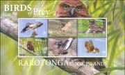 Rarotonga (Cook Islands) 2018 Birds of Prey/ Raptors/ Eagles/ Owls/ Nature/ Wildlife 6v sht (b387k)