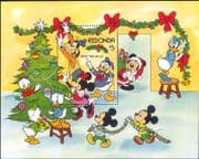 Redonda 1983 Disney/ Christmas/ Greetings/ Minnie/ Donald/ Cartoons/ Animation 1v m/s (b1480m)