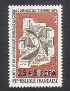 Reunion 1974 Stamp Day / Sorting Office / Post / Mail / Animation 1v (n34931)