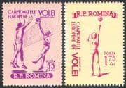 Romania 1955 European Volleyball Championships/ Sports/ Games 2v set (n41950)