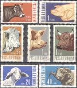 Romania 1962 Farm Animals/ Cattle/ Pigs/ Sheep/ Farming/ Nature 7v set (n42109)