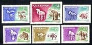 Romania 1966 Animals / Fossils / Nature / Mammoth 6v (n30015)