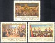 Romania 1968 Buildings/ Horses/ Politics/ Military/ History/ Heritage 3v set (n42120)