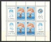 Romania 1970 Apollo 13 / Space / Parachutes 4v m / s (n23317)