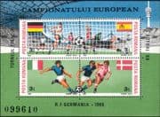 Romania 1988 European Football Championships/ Sports/ Games/ Soccer 4v m/s (b340k)