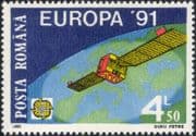 Romania 1991 Europa/ Europe in Space/ Satellite/ EUTELSAT 1/ Globe/ Communications 1v (ex1041)