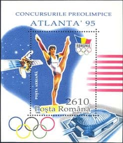 Romania 1995  Olympics/ Olympic Games/ Sports/ Gymnastics/ Satellite/ Space  1v m/s  (b340v)