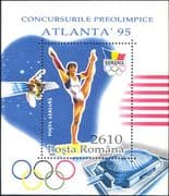 Romania 1995 Olympics/ Olympic Games/ Sports/ Gymnastics/ Satellite/ Space 1v m/s (b340v)