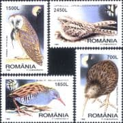 Romania 1998 Barn Owl/ Kiwi/ Rail/ Nightjar/ Raptors/ Birds/ Nature/ Wildlife 4v set (n16425z)
