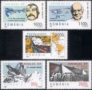 Romania 1998 Titanic/ Planes/ Aviation/ Ship/ Panama Canal/ Transport/ Shipwrecks 5v set (n18592)