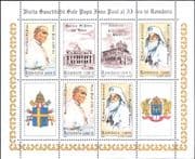 Romania 1999 Pope John-Paul II/ Papal Visit/ Cathedrals/ Architecture/ People 6v m/s (b340s)