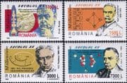 Romania 1999 Science/ Inventors/ Medical/ Microscope/ Blood/ Insulin/ Nuclear 4v set (n17672a)