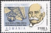 Romania 2000 Graf Zeppelin/ Aviation/ Transport/ Airship/ Balloon/ People 1v (n45970)