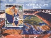 Romania 2000 Olymphilex/ Olympic Games/ Olympics/ Sports/ StampEx IMPERFORATE m/s (n17672u)