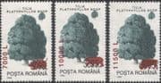 Romania 2000 Surcharges/ Trees/ Animals/ Nature/ Bear/ Bison/ Pig/ Surch/ Surcharge 4v set (n45974)