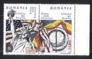 Romania 2002 Statue of Liberty / Flags / Animated pr n27472