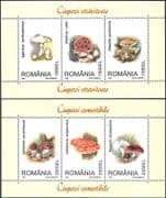 Romania 2003 FUNGI/ Mushrooms/ Plants/ Nature 3v m/s x 2 (s5889)
