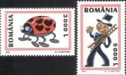 Romania 2003 Ladybird/ Chimney Sweep/ Good Luck/ Love/ Insect/ Cartoons/ Animation 2v set (n16425v)