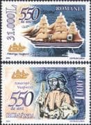 Romania 2004 Vespucci/ Explorer/ Sailing Ships/ Ship/ Sail/ Transport 2v set (n15475)