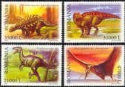 Romania 2005 Dinosaurs/ Prehistoric Animals/ Reptiles/ Nature/ Wildlife 4v set (n44730)