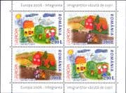Romania 2006 Europa/ Integration/ Children's Art/ Paintings/ Animation 4v m/s (n17672ga)