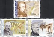 Romania 2006 Mozart/ Music/ Moisii/ Mathematician/ Mathematics/ Politics/ People 3v set (s3298m)