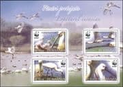 Romania 2006 WWF/ Eurasian Spoonbill/ Endangered Birds/ Nature/ Conservation 4v m/s (n16425)