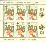 Romania 2007 Europa/ Scouts/Scouting/ Baden-Powell 6v m/s LIMITED ISSUE (b3485r)