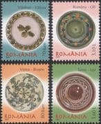 Romania 2007 Romanian Pottery/ Ceramics/ Art/ Craft/ Plates 4v set (n16425e)