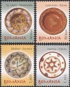 Romania 2007 Romanian Pottery/ Ceramics/ Art/ Craft/ Plates 4v set (n16425f)