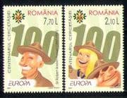 Romania 2007 Scouts 100th Anniversary/ Scouting/ Baden-Powell/ Guides/ Youth/ Leisure 2v set (n27959)