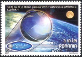 Romania 2007 Sputnik 50th Anniversary/ Space Research/ Satellite/ Science 1v (n44612)