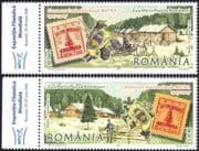 Romania 2007 Stamp Day/ Carriage/ Horses/ Transport/ Postman/ S-on-S 2v set (n44687)