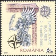 Romania 2008 Nato Summit/ People/ Military Organizations 1v (gold emblem) (n16425k)